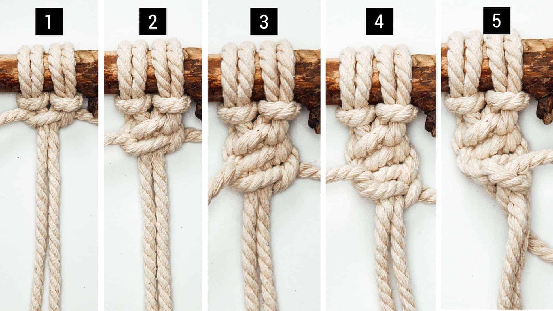 Spiral Knoten lernen in 5 Schritten